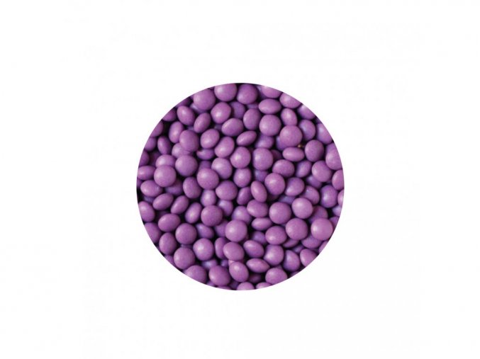 Čokoládové minilentilky fialové 100 g