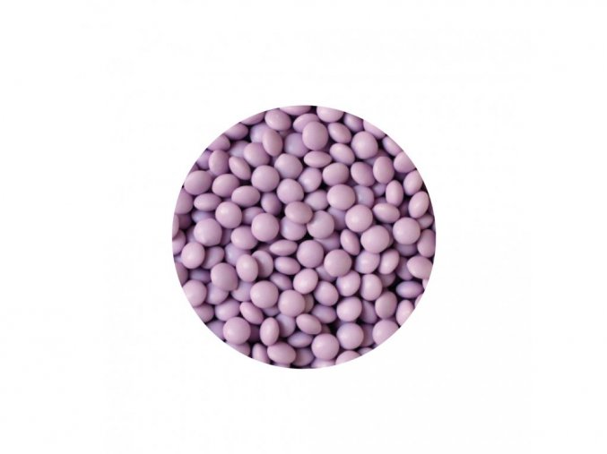 Čokoládové minilentilky lila 100 g