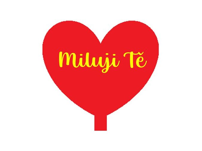 červená miluji tě