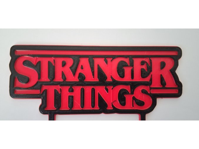 Stranger Things červeno - černý 2 - 3D
