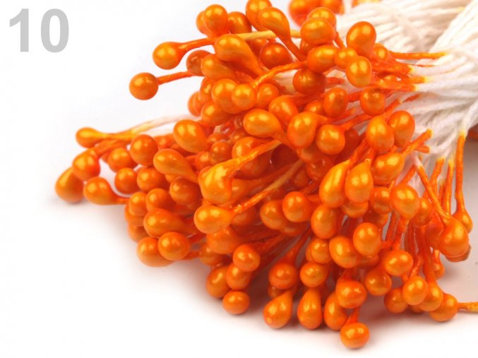 Pestíky dýňově oranžové 3mm
