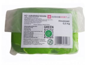 K2 - potahová hmota zelená 500 g