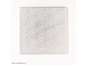 Stříbrná extra silná - čtverec 35 cm