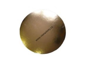 Karton zlatá hladká PEVNÁ 18 cm