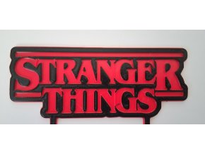 Stranger Things červeno - černý 2 - 3D