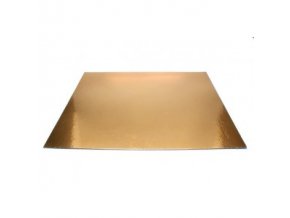 Papírová podložka zlatá hranatá 25x35 cm