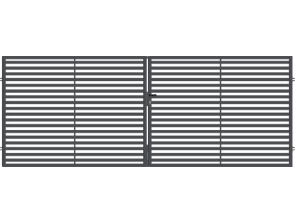 1130 arizona brana dvoukridla sirka 4000 x vyska 1500 mm se zamkem klikou a zastrci