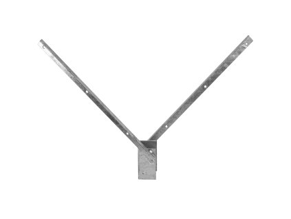 1208 bavolet 2 stranny na sloupek 60x40 mm zn