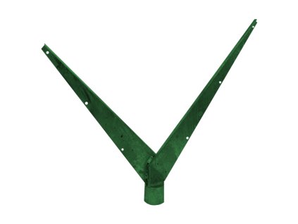 1241 bavolet 2 stranny na sloupek 48 mm zn pvc