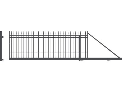 2918 portland brana posuvna prava sirka 4000 x vyska 1590 mm