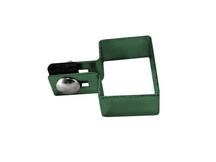 2972 uchyt panelu ke sloupku 60x40 mm koncovy zn zelena