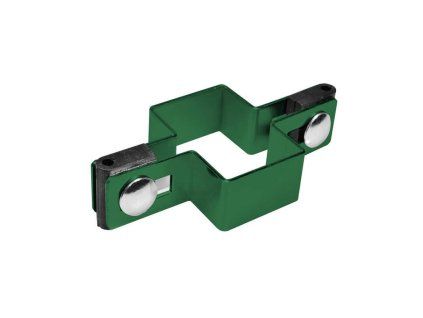 2981 uchyt panelu ke sloupku 60x40 mm prubezny zn zelena