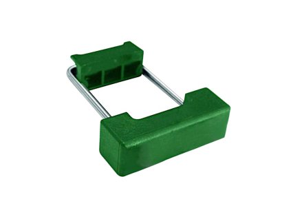 3047 uchyt panelu ke sloupku 60x40 mm nerez pvc zelena