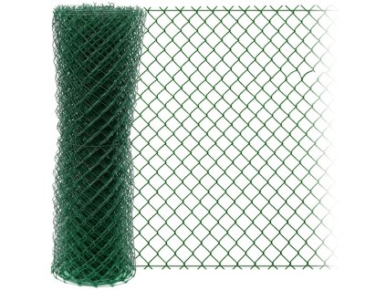 Pletivo Zn+ poplastované IDEAL 1,65/2,5/zelené/role 15m se zapleteným napínacím drátem, výška dle  výběru od 1000 do 2000 mm (Výška v mm 2000 mm)