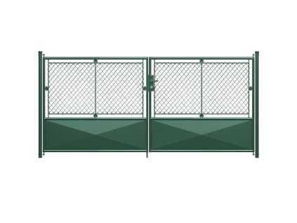 Zahradní brána Savan psaníčko š. 3600mm, příprava na FAB (Výška v mm 2000)