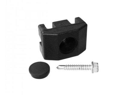 Úchyt panelu na kulatý sloupek 48mm PVC vč. šroubu (Barva Zelená)