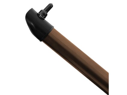 Vzpěra DAMIPLAST® Zn+ poplast PVC / průměr 42x1,5 mm, barva hnědá (Délka v mm: 2600)