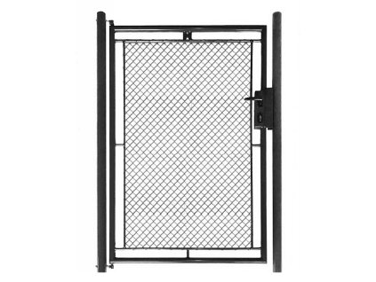 Zahradní branka celovýplet š.1000 mm - příprava na FAB vč. sloupků, ANTRACIT (Výška v mm 2000)