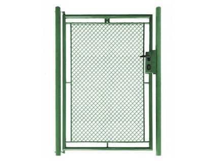 Zahradní branka celovýplet š.1250 mm - příprava na FAB vč. sloupků, ZELENÁ (Výška v mm 2000)