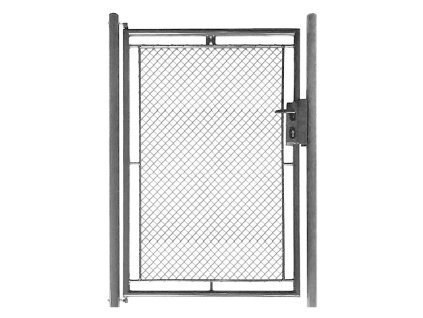 Zahradní branka celovýplet š.1000 mm - příprava na FAB vč. sloupků, ZINKOVANÁ (Výška v mm 2000)
