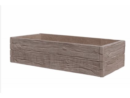 Vyvýšený záhon 2m x 1m - Hnědé dřevo (Výška 25 cm)