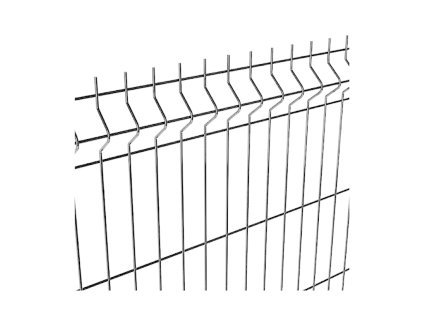 Plotový panel NYLOFOR 3D CLASSIC - zinek (Výška v mm 2430)
