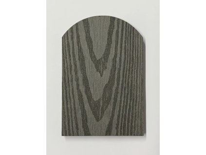 Plotový profil STONE GREY s půlkulatou hlavou - 90x13mm