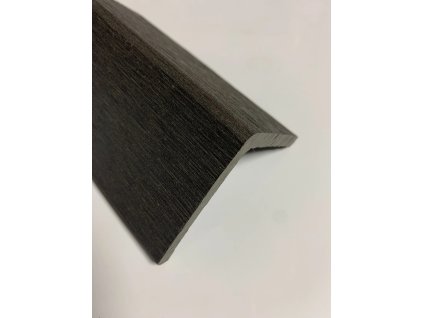 Zakončovací lišta pro terasové a fasádní profily v odstínu Dark grey.