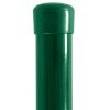 Plotový sloupek DAMIPLAST® zelený Zn+PVC, průměr 60mm, síla stěny 2,0mm, výška dle výběru (Délka v mm: 6000)