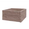 Vyvýšený záhon 1m x 1m - Hnědé dřevo (Výška 25 cm)
