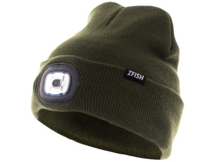 Zimní kulich s LED světlem ZFISH Light Beanie zelený