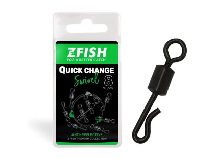 Rychlo-obratlík ZFISH Quick Change Swivel Matt 10ks