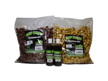 Krmné boilie Light Line 3kg s boostrem 250ml v akci