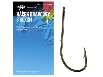 Giants fishing Háček dravcový s očkem 10ks (Varianta vel.1)