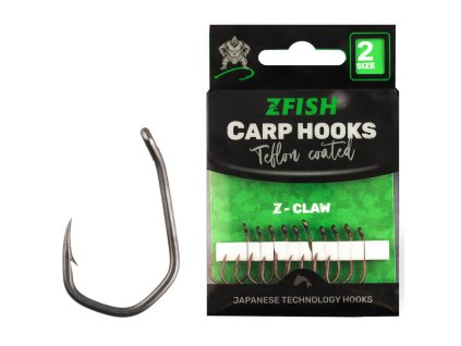 Teflonové kaprové háčky ZFISH Z-Claw