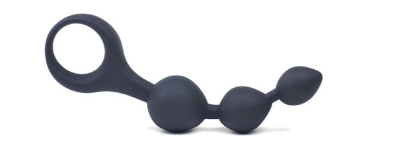 Silikonové anální kuličky Triple Beads černé
