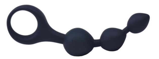 Silikonové anální kuličky Triple Beads černé
