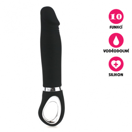 Silikonový vibrátor Naughty Ergonomic Dildo