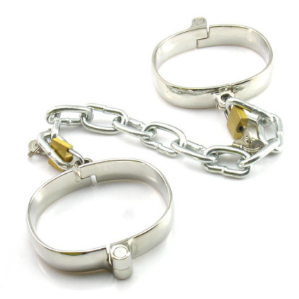 Kovová pouta na ruce Dungeon Iron Cuffs - L size