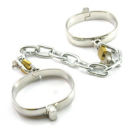 Kovová pouta na ruce Dungeon Iron Cuffs - M size