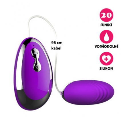 Vibrační vajíčko Silicone Egg fialové