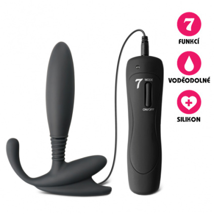 Vibrační stimulátor prostaty Pleasure černý