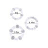 Sada erekčních kroužků Beaded Rings čirá