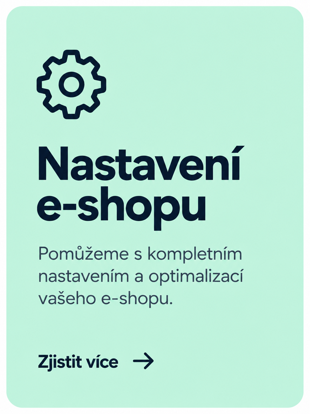 Nastavení e-shopu