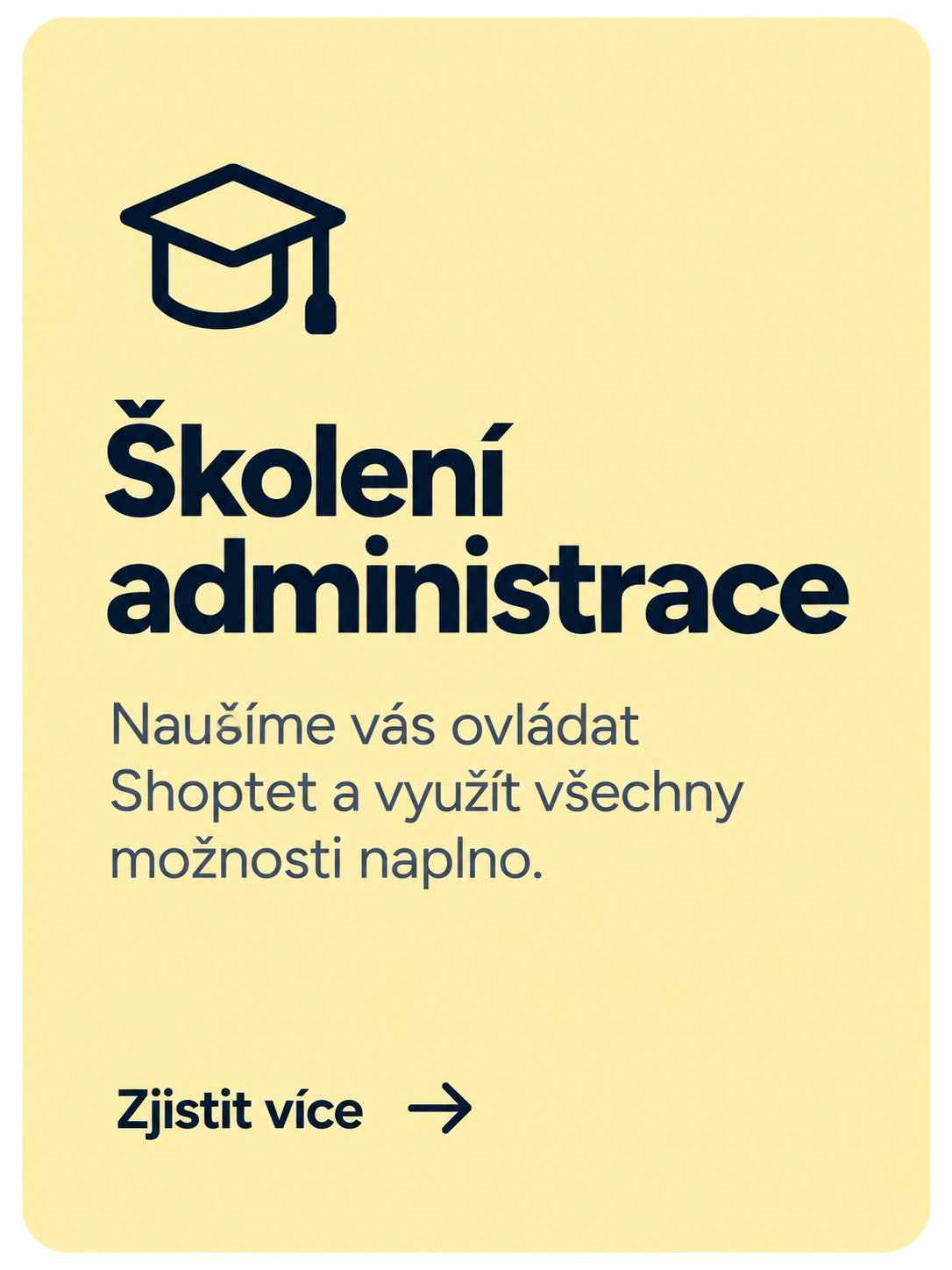 Školení administrace