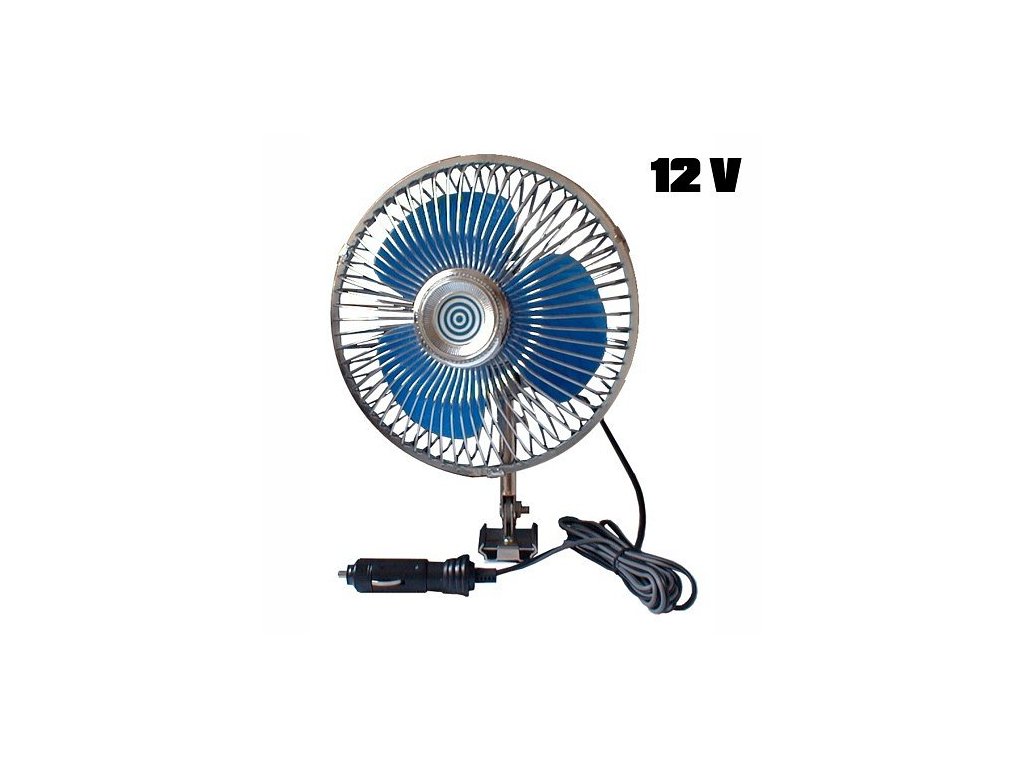 Ventilátor 12V  Maxi otočný
