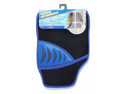 Koberce textilní SHARK 4ks modré