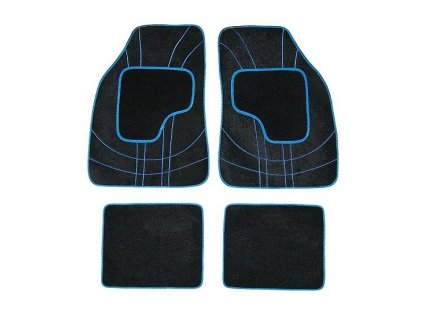 Koberce textillní NET 4ks modré