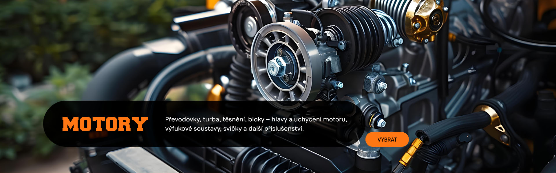 Motory a převodovky na bagry