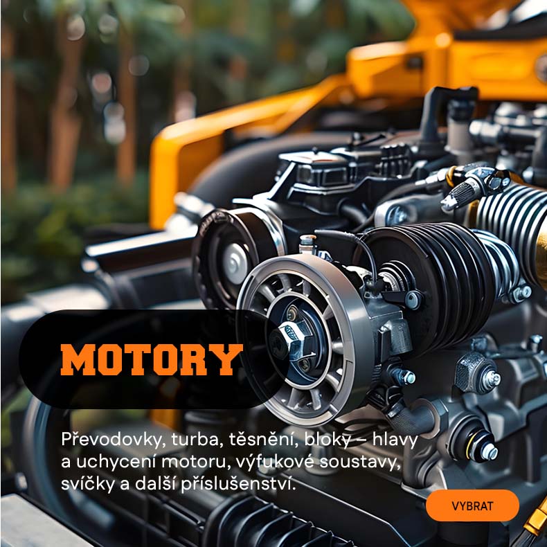 Motory a převodovky na bagry